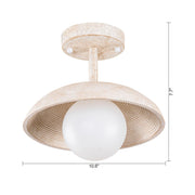 1-Light Iron Farmhouse Pendant Lighting