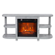 Decorative Modern 48" TV Stand with 18" Insert Electric Fireplace