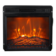 Modern 66" LED TV Stand with 23" Electric Fireplace for Living Room