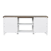 Farmhouse TV Stand for 58 Inch TV Storage Cabinet for Living Room