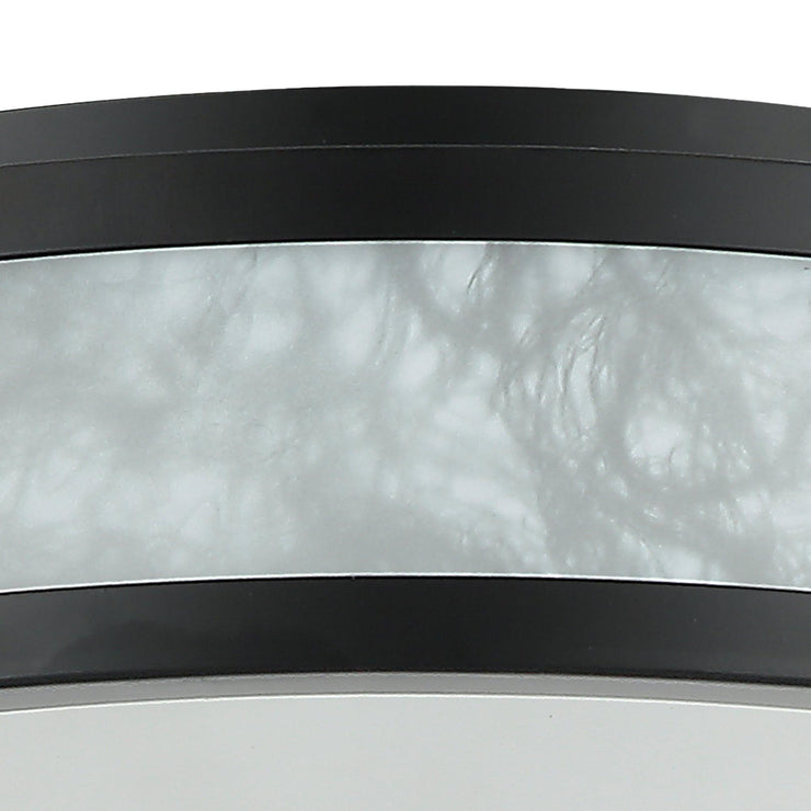 Modern 16 Inch 3-Light Black Flush Mount Ceiling Light